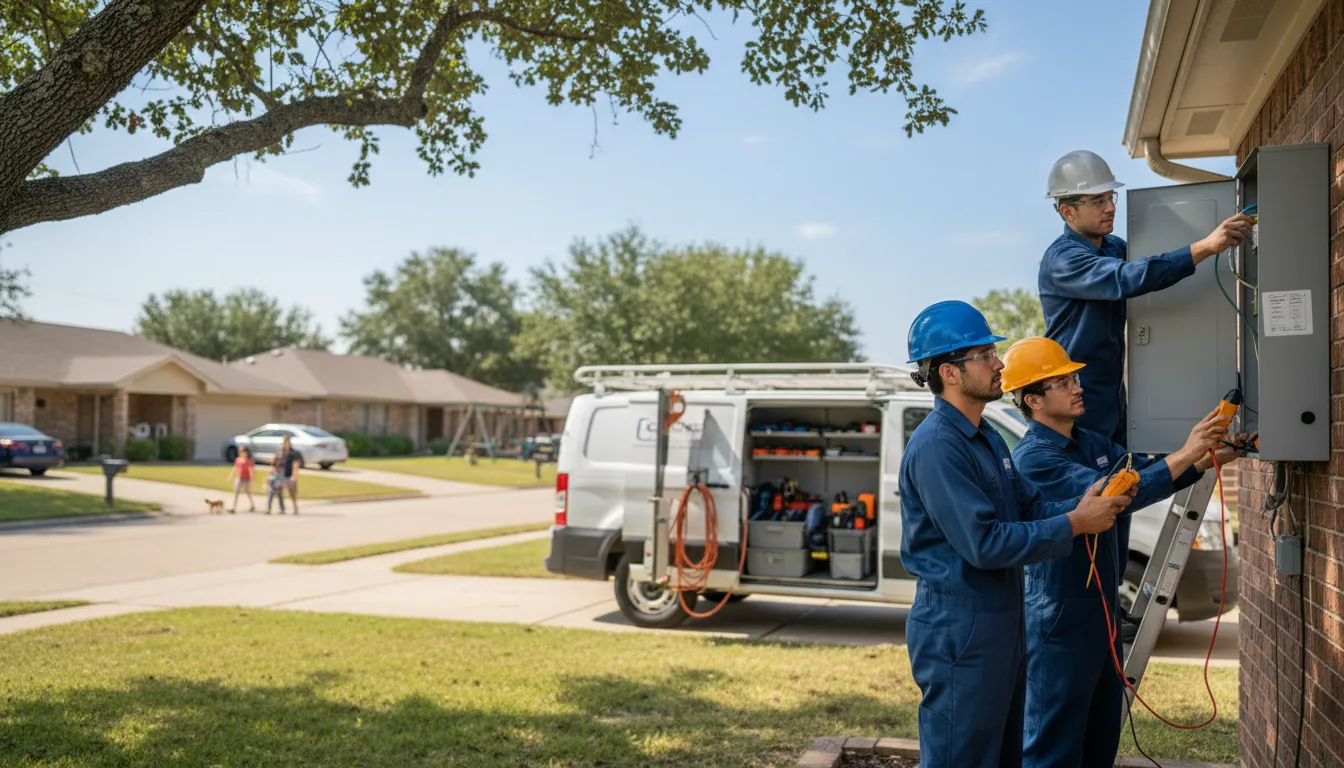 Certified electrician providing emergency electrical services in Liberty Hill, TX